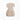Champagne gold girls party dress with gathered skirt and puff sleeves—back view of Amber Dress.