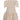 Champagne gold girls party dress with gathered skirt and puff sleeves – back view of Amber Dress.