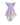 Lilac high-low occasion dress with petal-shaped white flower and floral brocade skirt – Bloomlight Dress for girls aged 5–14.