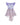 Lilac high-low occasion dress with petal-shaped white flower and floral brocade skirt – Bloomlight Dress for girls aged 5–14.