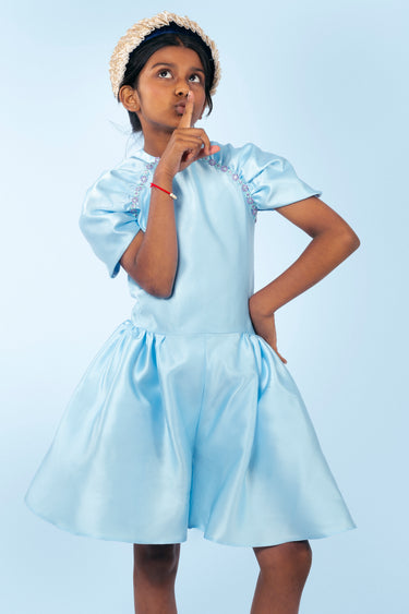 Cheryl Playsuit - Silky Mikado Dress UK - Rehoboth Kidz