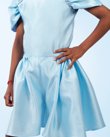 Cheryl Playsuit - Silky Mikado Dress UK - Rehoboth Kidz