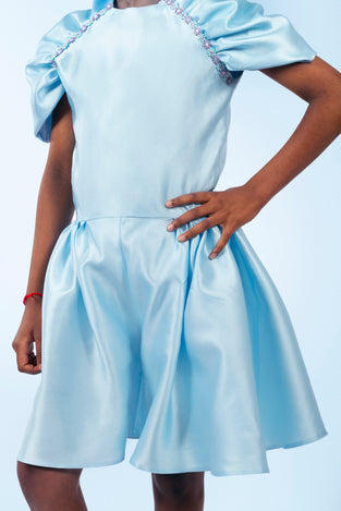 Cheryl Playsuit - Silky Mikado Dress UK - Rehoboth Kidz