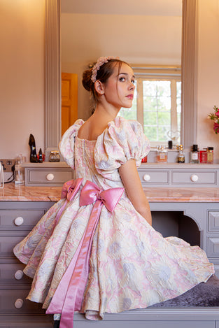 Girls Bow Dress – Emma Double Bow Dress – Rehoboth Kidz