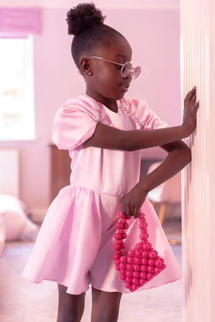 Cheryl Playsuit - Silky Mikado Dress UK - Rehoboth Kidz