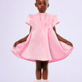 Blush Charm Dress - Girls Satin Dress - Rehoboth Kidz
