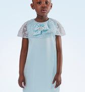 Charis Cape Dress - Elegant Satin Dress - Rehoboth Kidz