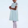 Charis Cape Dress - Elegant Satin Dress - Rehoboth Kidz