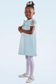Charis Cape Dress - Elegant Satin Dress - Rehoboth Kidz