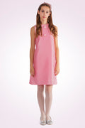 Ivy Dress Pink Girls - Elegant Silky Mikado - Rehoboth Kidz