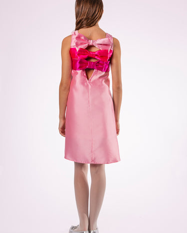 Ivy Dress Pink Girls - Elegant Silky Mikado - Rehoboth Kidz