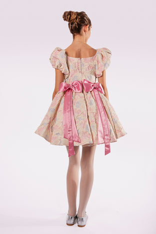 Girls Bow Dress – Emma Double Bow Dress – Rehoboth Kidz