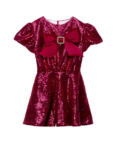 Berry Belle Sequin Romper - Glam Baby Outfit - Rehoboth Kidz