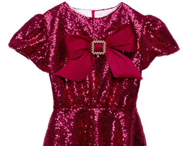 Berry Belle Sequin Romper - Glam Baby Outfit - Rehoboth Kidz
