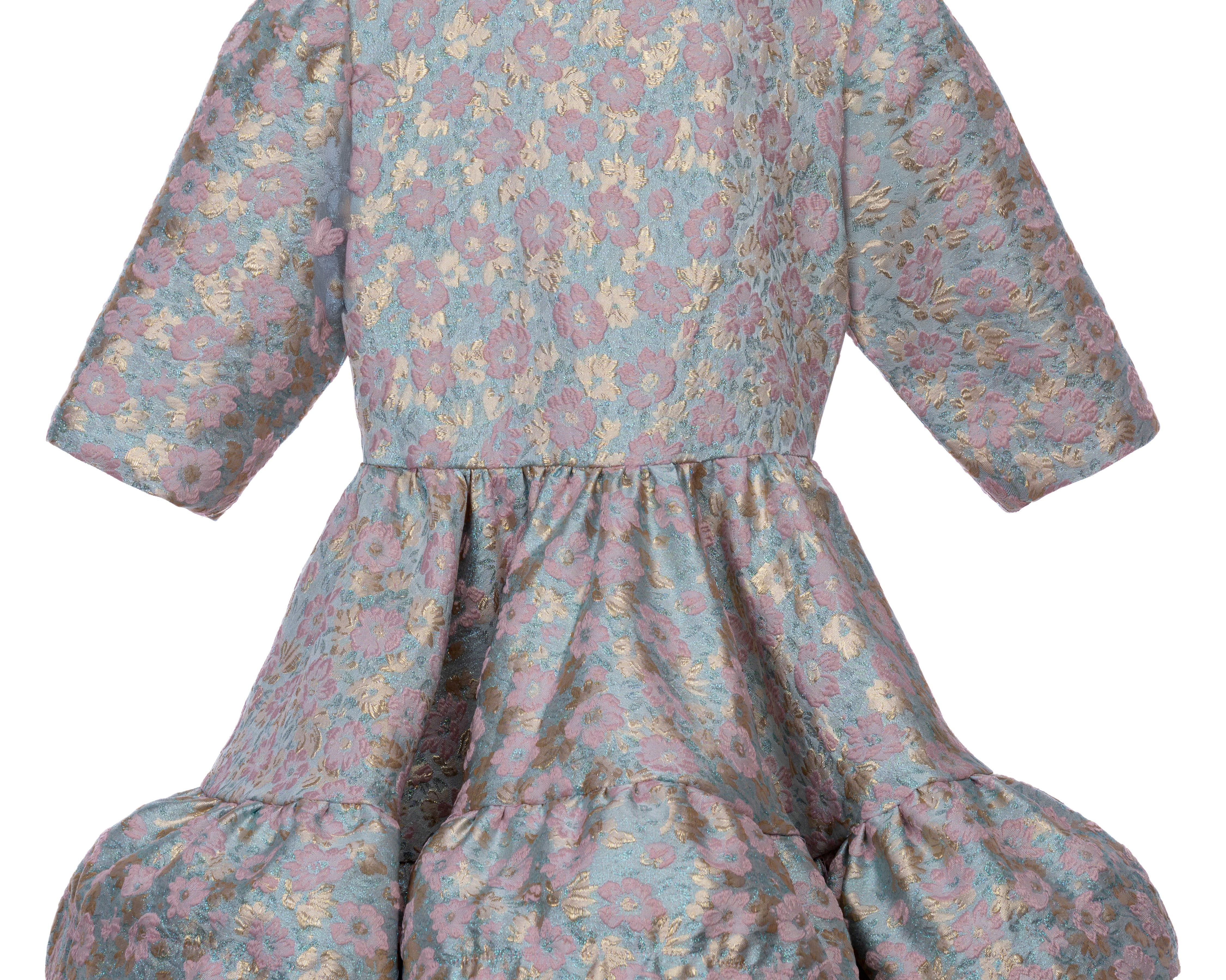 PASTEL BLOOM RUFFLE DRESS