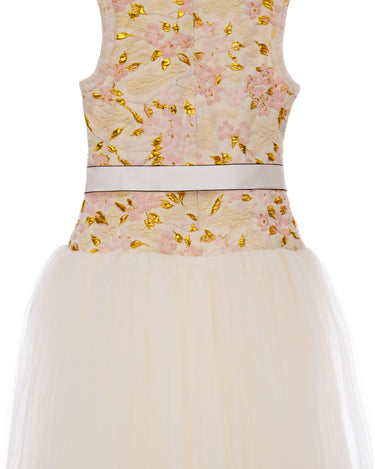 Golden Bloom Tulle Gown - Girls Party Dress - Rehoboth Kidz
