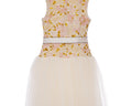 Golden Bloom Tulle Gown - Girls Party Dress - Rehoboth Kidz