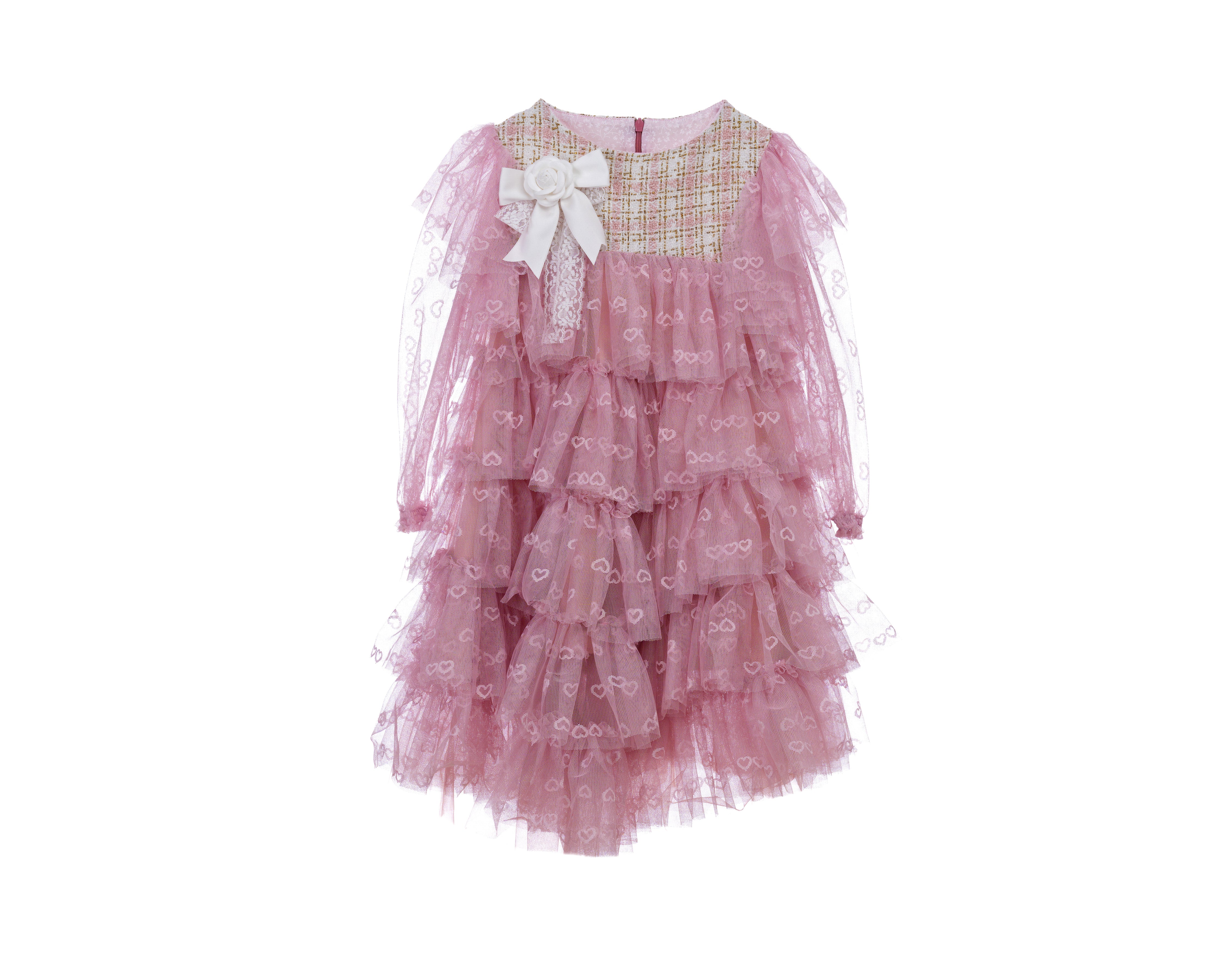 COLETTE HEART RUFFLE DRESS