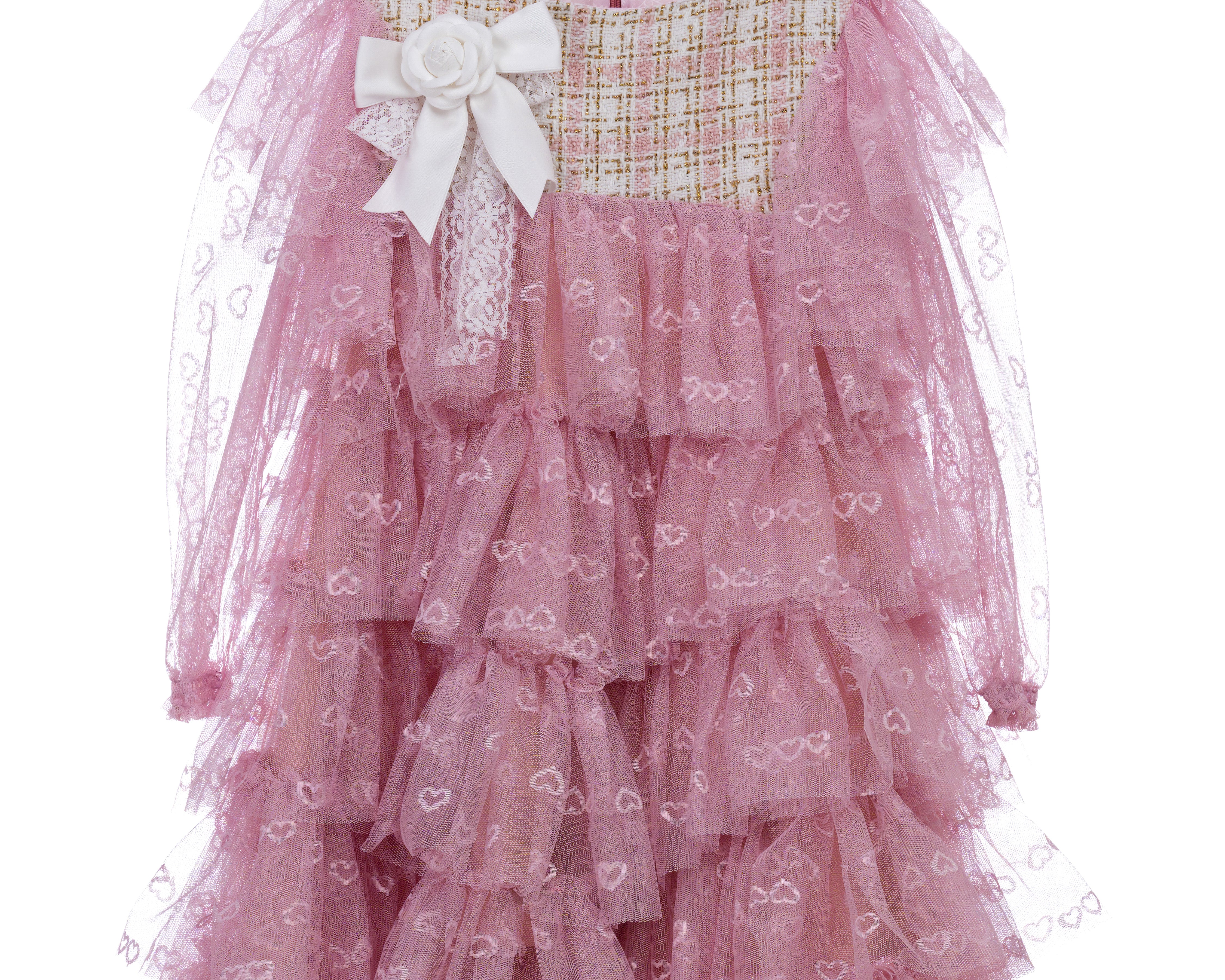 COLETTE HEART RUFFLE DRESS