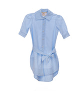 Celeste Striped Shirt Dress blue