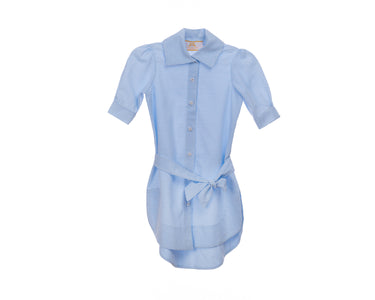 Celeste Striped Shirt Dress blue