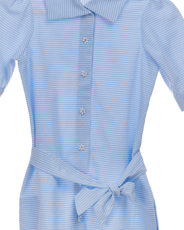 CELESTE STRIPED SHIRT DRESS