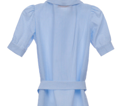 CELESTE STRIPED SHIRT DRESS