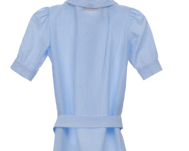 CELESTE STRIPED SHIRT DRESS