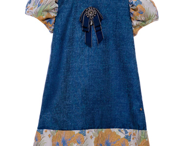 Zara Belle Dress - Girls Navy Party Dress - Rehoboth Kidz