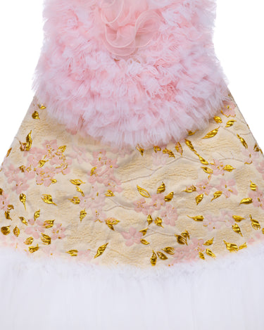 Blush Bloom Brocade Dress - Kidz Party Dress - Rehoboth Kidz