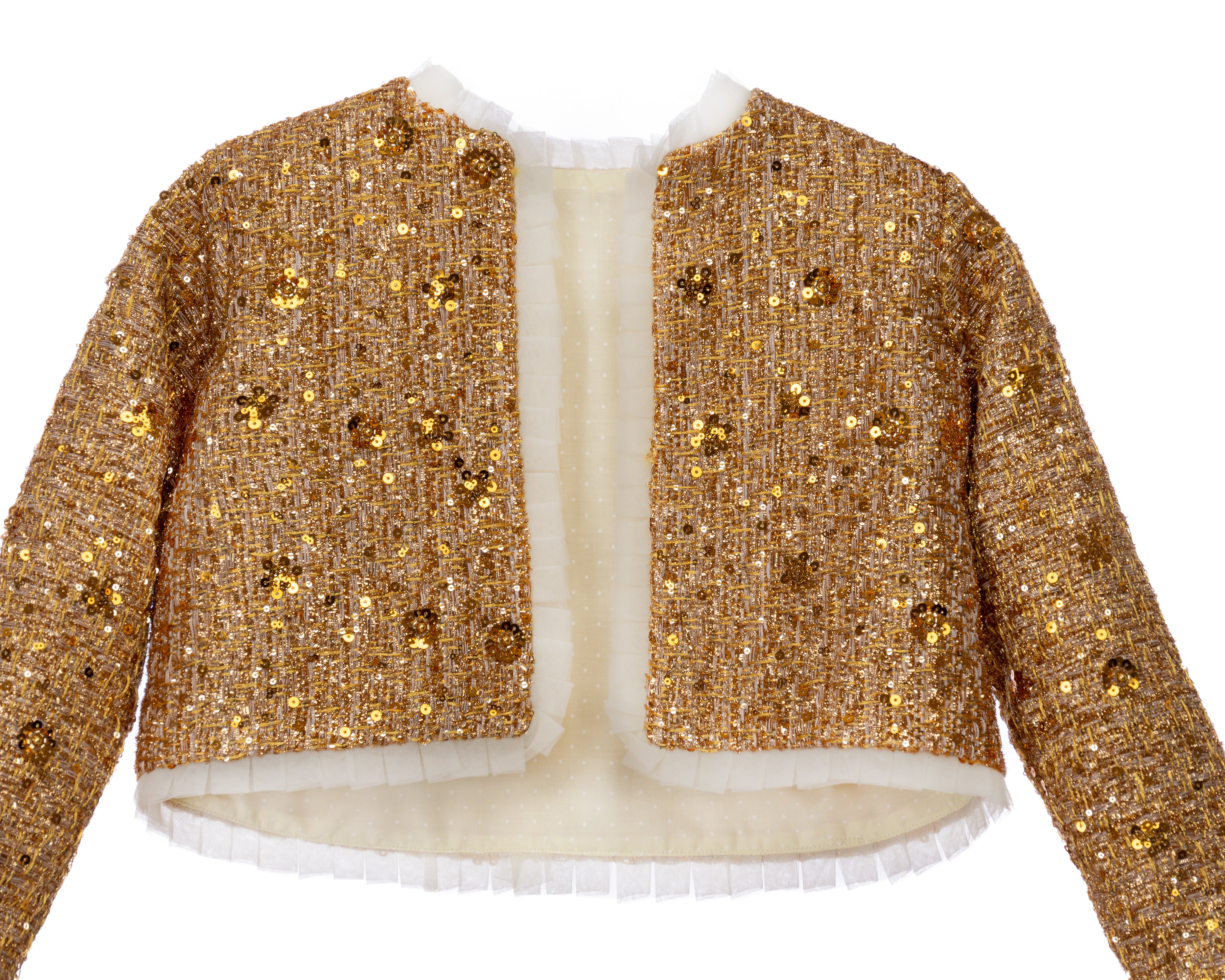 GOLDEN GLEAM SEQUIN JACKET
