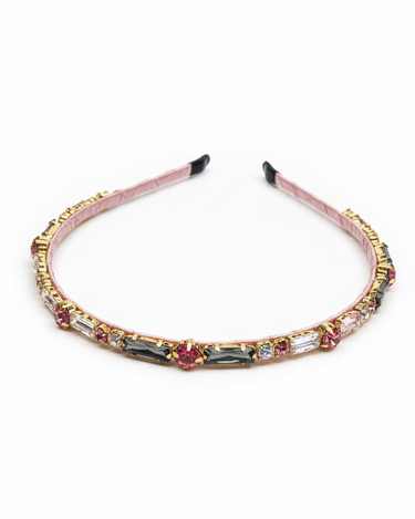 Aurora Crystal Pink Headband front