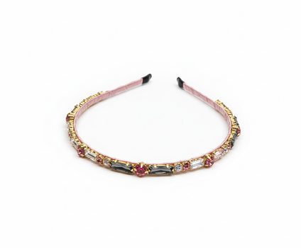 Aurora Crystal Pink Headband front