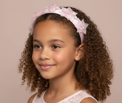 Bloom Petal Pink Crystal Headband