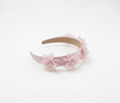 Bloom Petal Pink Crystal Headband