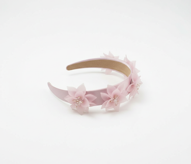 Bloom Petal Pink Crystal Headband