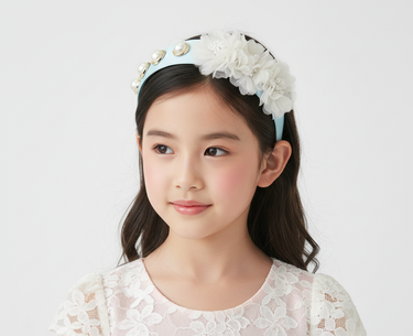 Blooming Pearl Blue Headband