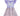 Lilac high-low occasion dress with petal-shaped white flower and floral brocade skirt – Bloomlight Dress for girls aged 5–14.