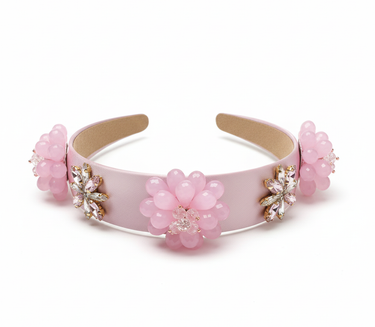 Blush Bloom Crystal Headband