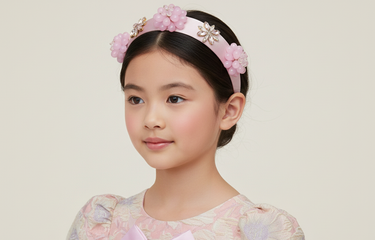 Blush Bloom Crystal Headband