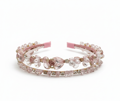Blush Crystal Garden Headband