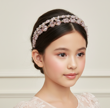 Blush Crystal Garden Headband