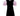Black velvet girls dress with blush satin sleeves, scalloped hem, oversized back bow, and heart-shaped cut-out – luxury occasion dress for girls aged 1–14.