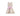 Girls sleeveless brocade dress with pink floral pattern and large satin bow – luxury occasion dress for ages 1–14, ideal for weddings and special celebrations.