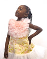 Blush Bloom Brocade Dress - Kidz Party Dress - Rehoboth Kidz