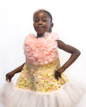 Blush Bloom Brocade Dress - Kidz Party Dress - Rehoboth Kidz