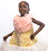 Blush Bloom Brocade Dress - Kidz Party Dress - Rehoboth Kidz