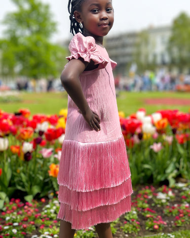 Rosé Reverie Dress - Elegant Girls Dress - Rehoboth Kidz