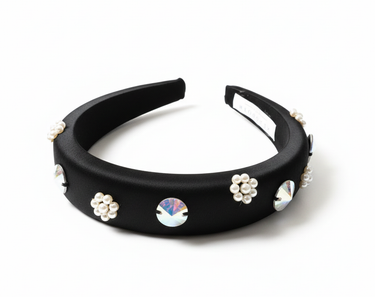 Lumi Crystal Black Headband