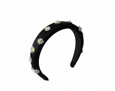Lumi Crystal Black Headband